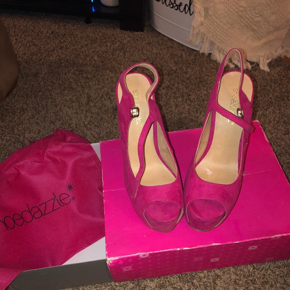Hot pink Shoodazzle Heels